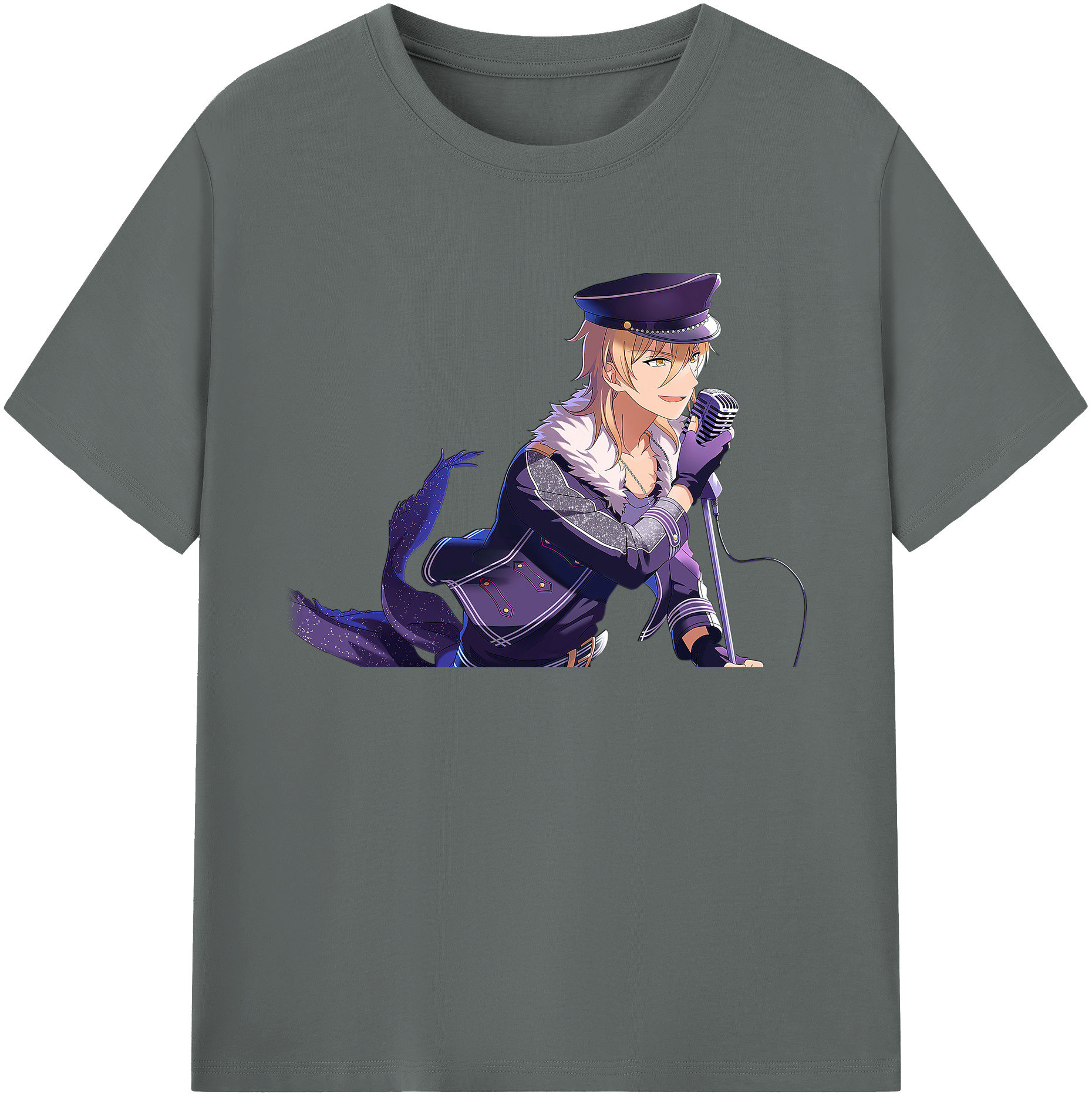（画像用） あんさんぶるスターズ! Ensemble Stars 綿100％ メンズ半袖Tシャツ｜肌触りやわらか＆通気性